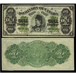 DC-8e-iii-M 1878 $1 #A835179  about EF, clean