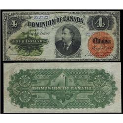 DC-10 1882 $4 #222723 PMG Choice Fine-15. A v