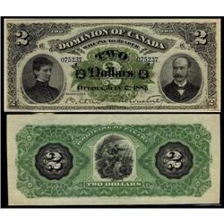 DC-11i  1887 $2 Letter "A" Ser.#075237 Courtn