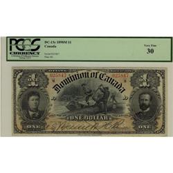 DC-13c 1898 $1 #025847 PCGS VF30, A solid and
