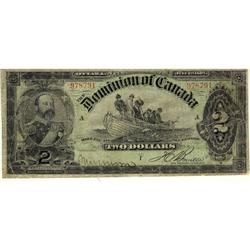 DC-14c 1897 $2 Series F 978791 VG+, problem f