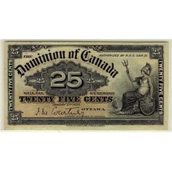 DC-15a 1900 25 cents Courtney EF