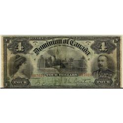 DC-16 1900 $4 #017023  VG-F, repaired. Still