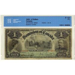 DC-16 1900 $4 #088094 CCCS F-12