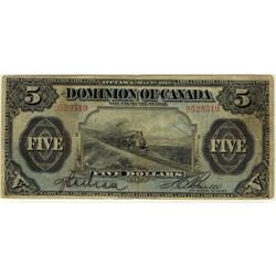 DC-21c 1912 $5 #B529519 Boville Fine