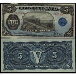 DC-21g 1912 $5 Hyndman-Saunders C145926.  CCC