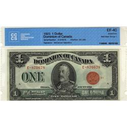 DC-25b 1923 $1 #E-870678 CCCS EF40.  Clean wi