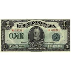 DC-25d, 1923 $1 #M-399511 UNC. A superb Domin