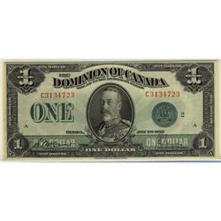 DC-25j 1923 $1 Green Seal, McCavour-Saunders