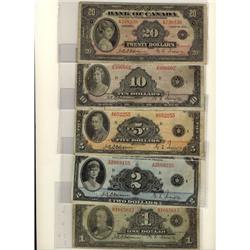 BC-1 to BC-9b, 1935 English Issues.  A series