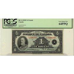 BC-2 1935 $1  F2590705 PCGS UNC-64 PPQ