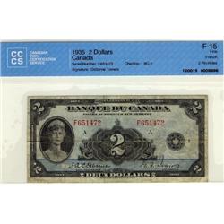 BC-4 1935 $2 s F651472 CCCS F-15