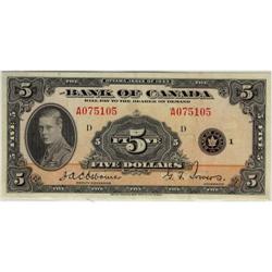BC-5 1935 $5 A075105 Osborne a nice and clean