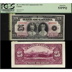 BC-11 1935 $25 #A015342 PCGS AU53.  A superb