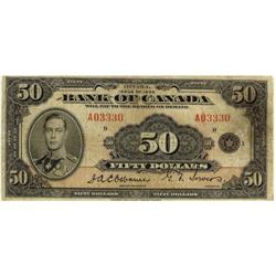 BC-13 1935 $50 #A03330 about Fine.  RARE issu