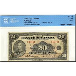 BC-14 1935 $50 French text #F03141 CCCS F15,