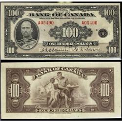 BC-15 1935 $100  English #A05490 CCCS graded