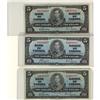 Image 1 : BC-23c 1937 $5. Lot of 3 notes one of which i