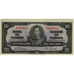 BC-24b 1937 $10 CCGS UNC63 #OD0402011.  Sharp