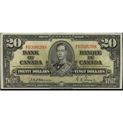 BC-25a 1937 $20 Osborne A/E0300208 CCCS UNC-6
