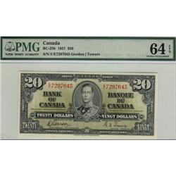 BC-25b 1937 $20 #EE7297645 PMG UNC64 EPQ