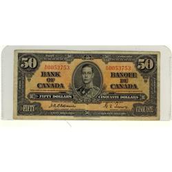 BC-26a 1937 $50 Osborne #AH0053753.  Rare and