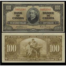 BC-27a 1937 $100 Osborne #AJ0052292 Choice Un