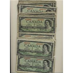 BC-29a and BC-29b Devil's $1.  Lot of 53 note