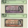 Image 1 : BC-30a $2 PCGS EF45 and BC-32a $10 PCGS AU58.