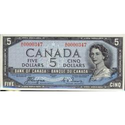 BC-31a 1954 $5 Coyne-Towers Devil's face LOW