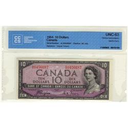 BC-32a 1954 $10 DF #AD0456687.  Choice UNC ex