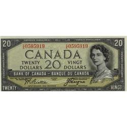 BC-33b 1954 $20 Beattie-Coyne E/E0595919 Devi