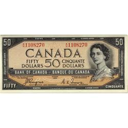 BC-34a 1954 $50 Coyne-Towers Devil's face EF+