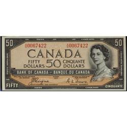 BC-34a 1954 $50 Coyne-Towers Devil's $50 #006