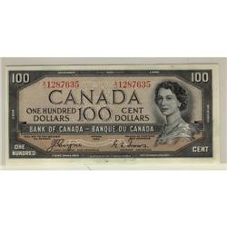 BC-35a  1954 $100 DF No.A/J1287635 Coyne-Towe
