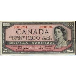 BC-36a 1954 $1000 Coyne-Towers Devil's face A