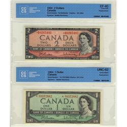 BC-37bA 1954 $1 #*AY0372882 CCCS UNC62 and BC