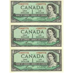 Lot of 3 consecutive numbered notes; BC-37cA
