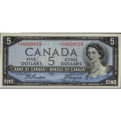 BC-39aA 1954 $5 Beattie-Coyne *A/C0020819 Cho