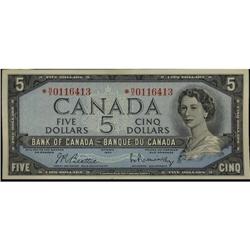 BC-39bA 1954 $5 Beattie-Rasminski *N/X0116413