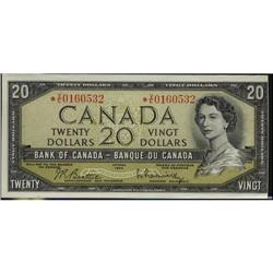 BC-41bA 1954 $20 *V/E0160532 Beattie-Rasminsk