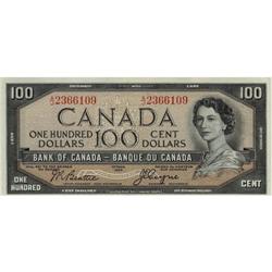 BC-43a 1954 $100 Beattie-Coyne A/J2366109 Unc