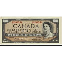 BC-43b 1954 $100 Beattie- Rasminsky  B/J25845