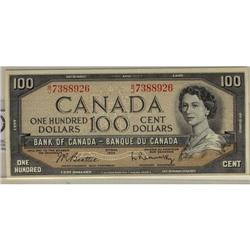 BC-43b 1954 $100 Beattie- Rasminsky B/J 73889