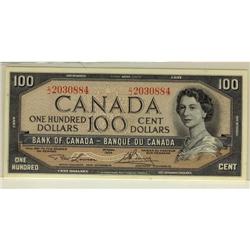 BC-43c 1954 $100 Lawson- Bouey C/J2030884,  U