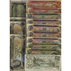 Large lot fo 13, Replacement, notes 1967 $1 *