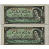 Image 1 : BC-45b 1967 $1 Consecutive pair of notes, H/P