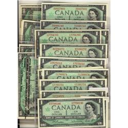 BC-45b and BC-45b-i 1967 $1.  Lot of 41 notes