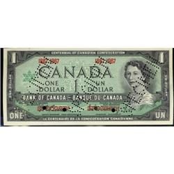 BC-45aS 1967 $1 Specimen issue.  Choice unc.