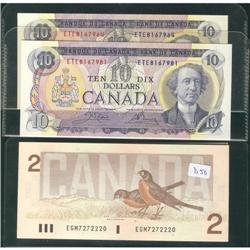 Lot of  twenty notes BC-49d 1971 $10 Crow-  B
